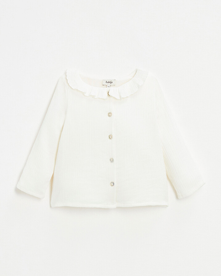 Blouse b&eacute;b&eacute; en gaze de coton bio   Natalys
