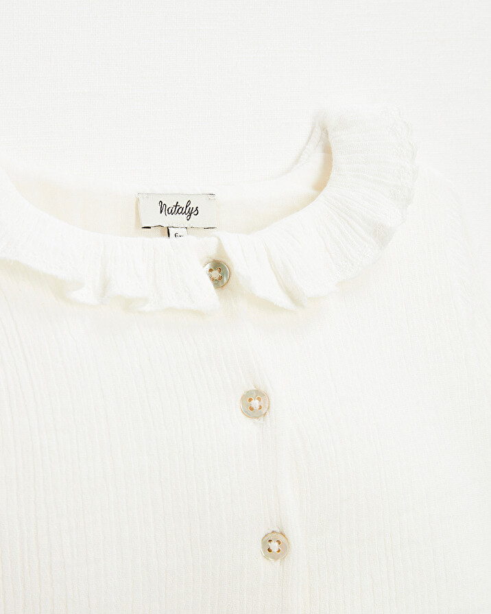 Blouse b&eacute;b&eacute; en gaze de coton bio   Natalys