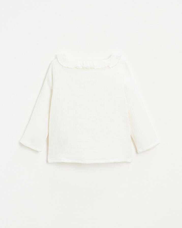 Blouse b&eacute;b&eacute; en gaze de coton bio   Natalys