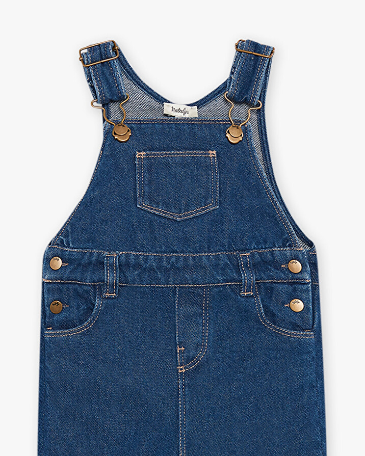 Salopette longue en denim   Natalys
