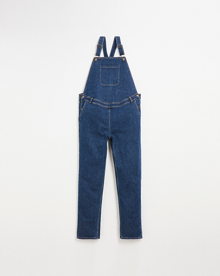 Salopette future maman en denim Coloris bleu Natalys
