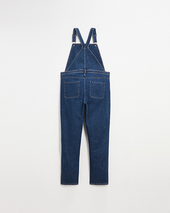 Salopette future maman en denim Coloris bleu Natalys