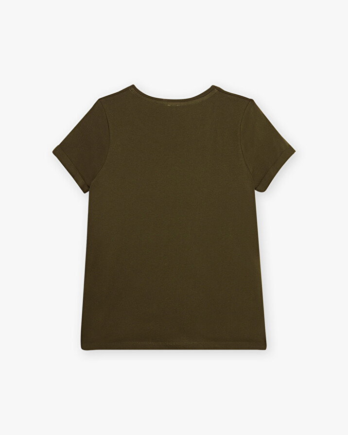 Tee-shirt kaki En coton bio  Natalys
