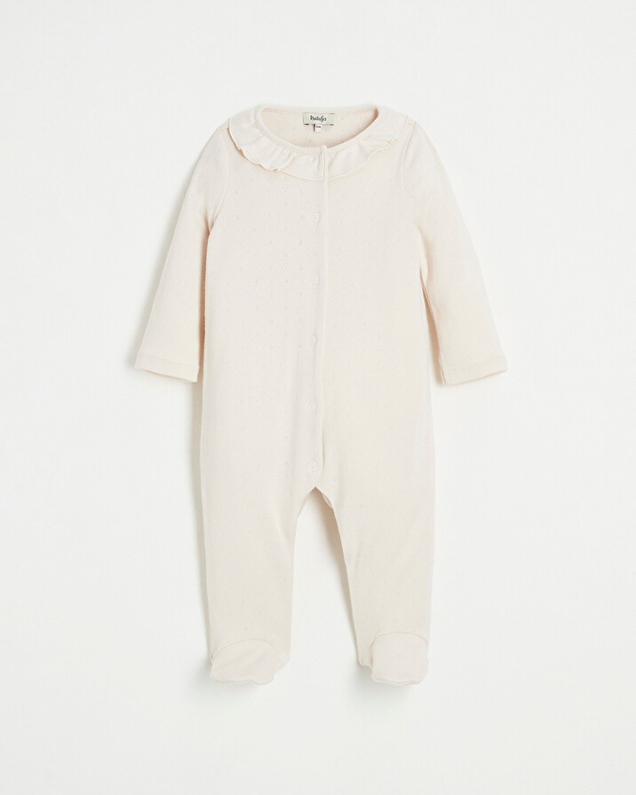 Dors-bien en coton ajour&eacute; Coloris rose clair  Natalys