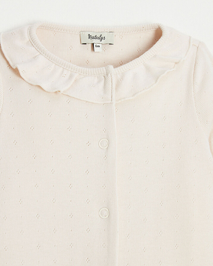 Dors-bien en coton ajour&eacute; Coloris rose clair  Natalys