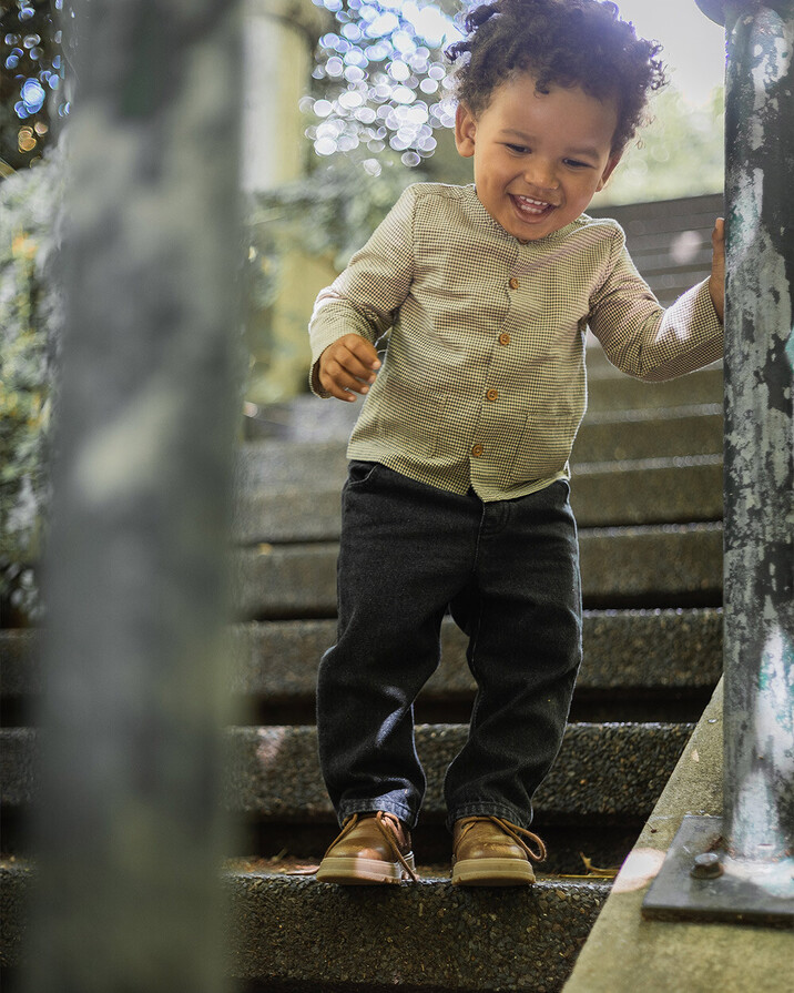 Pantalon en denim Coloris gris anthracite  Natalys