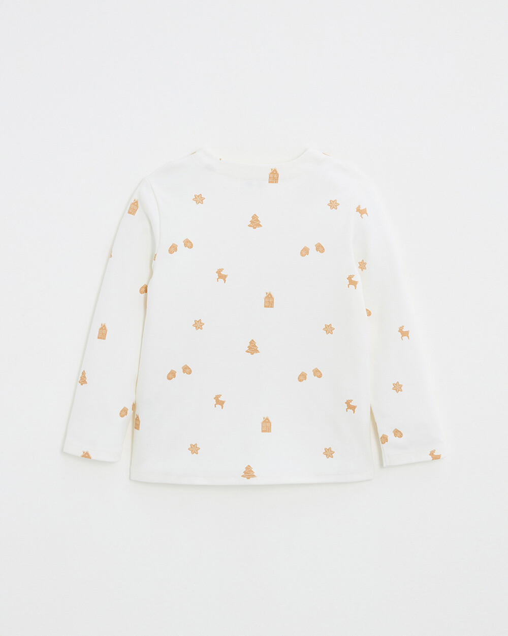 T-shirt manches longues imprim&eacute; Imprim&eacute; biscuits  Natalys