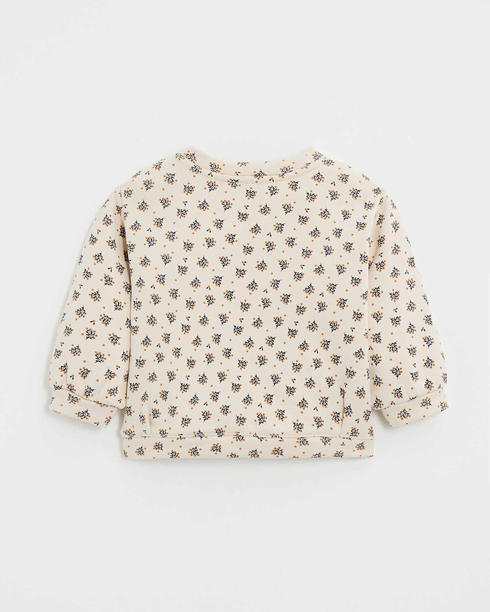 Sweat en molleton imprim&eacute; Imprim&eacute; boutons d'or  Natalys