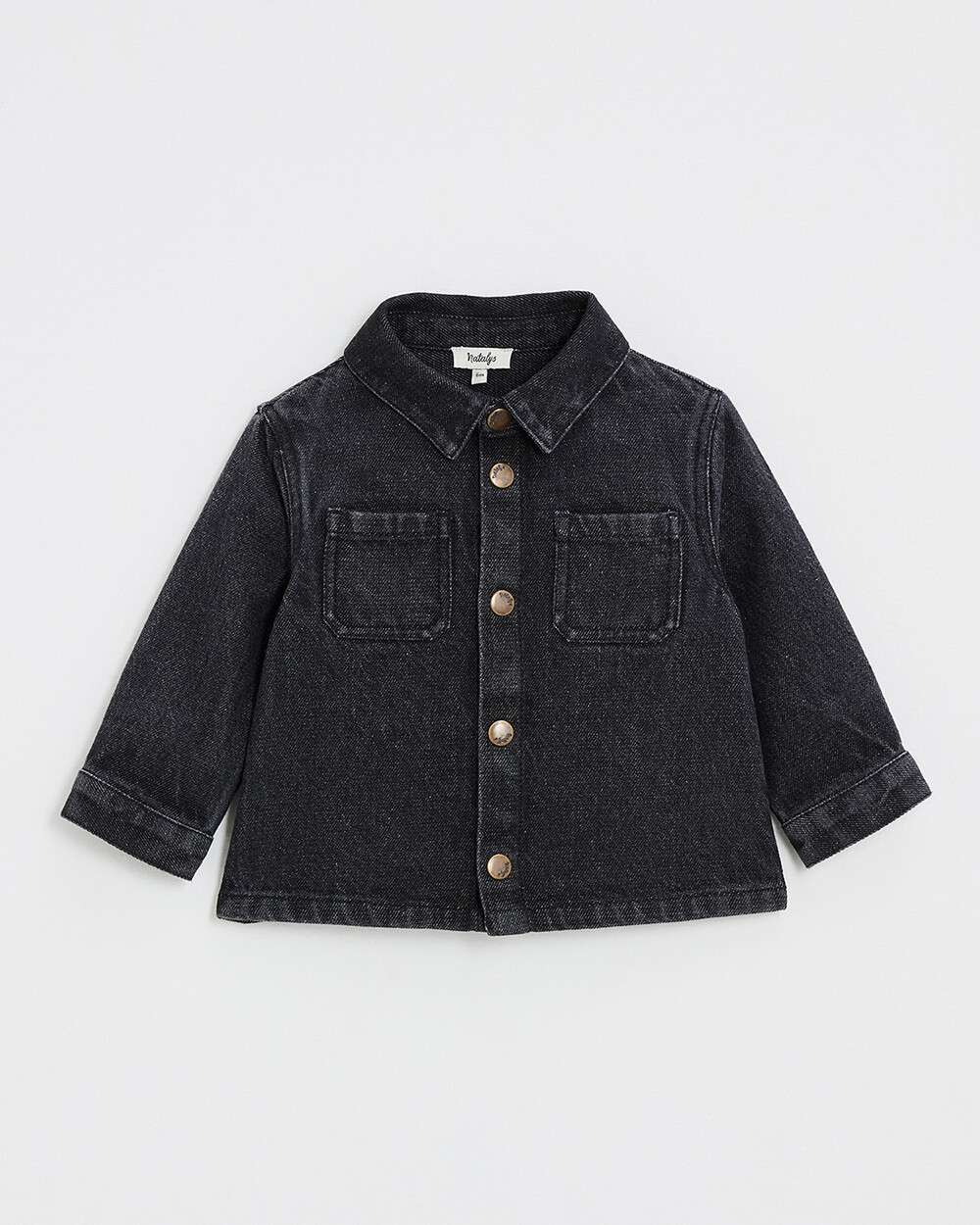 Chemise en denim Coloris gris anthracite  Natalys