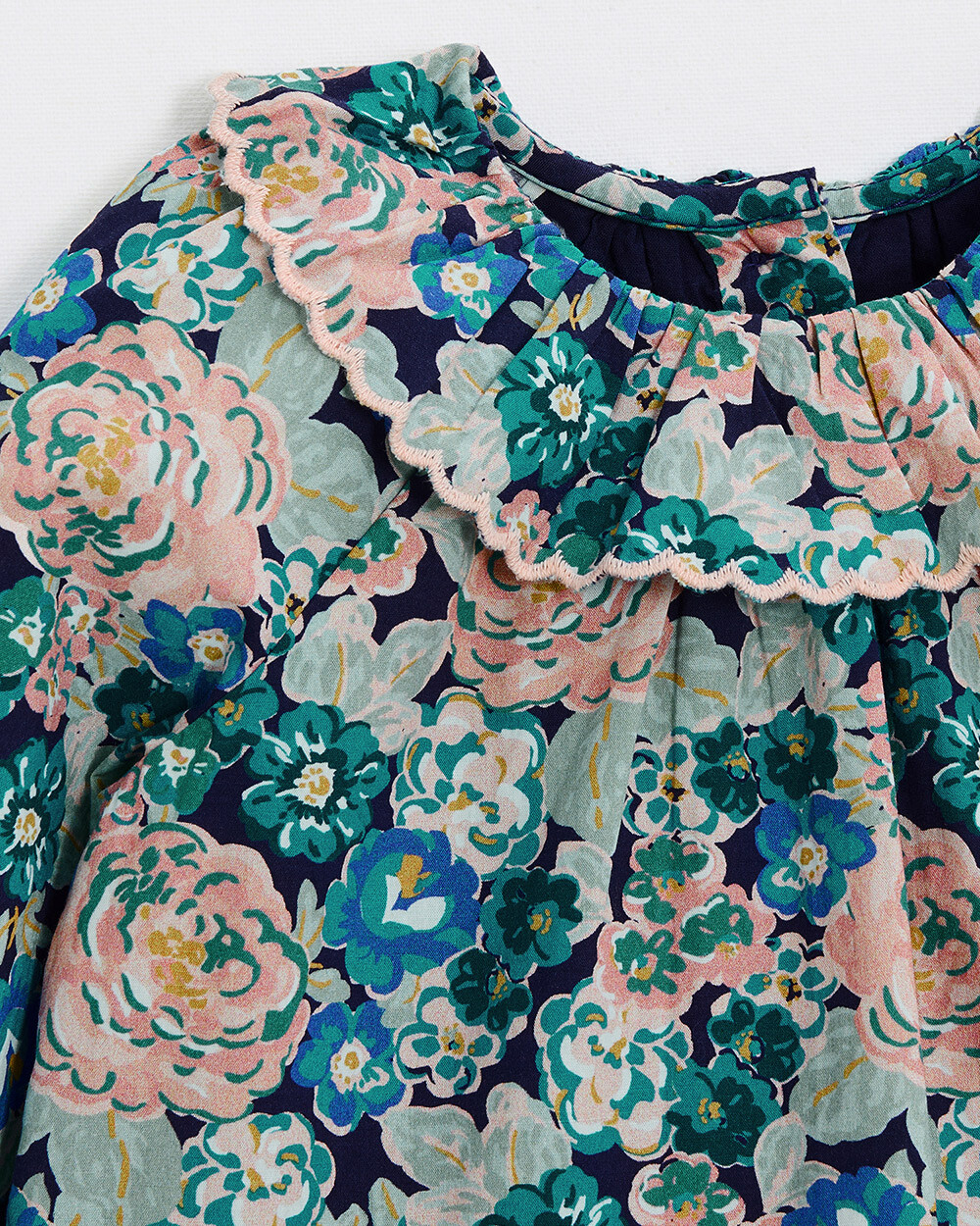 Blouse en popeline imprim&eacute; Imprim&eacute; grosses fleurs  Natalys