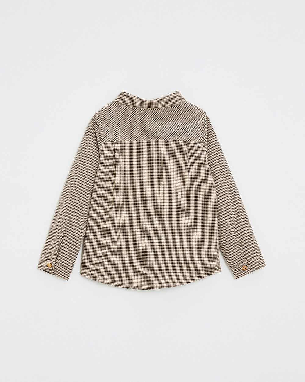 Chemise en vichy Coloris gris anthracite chin&eacute;/beige  Natalys