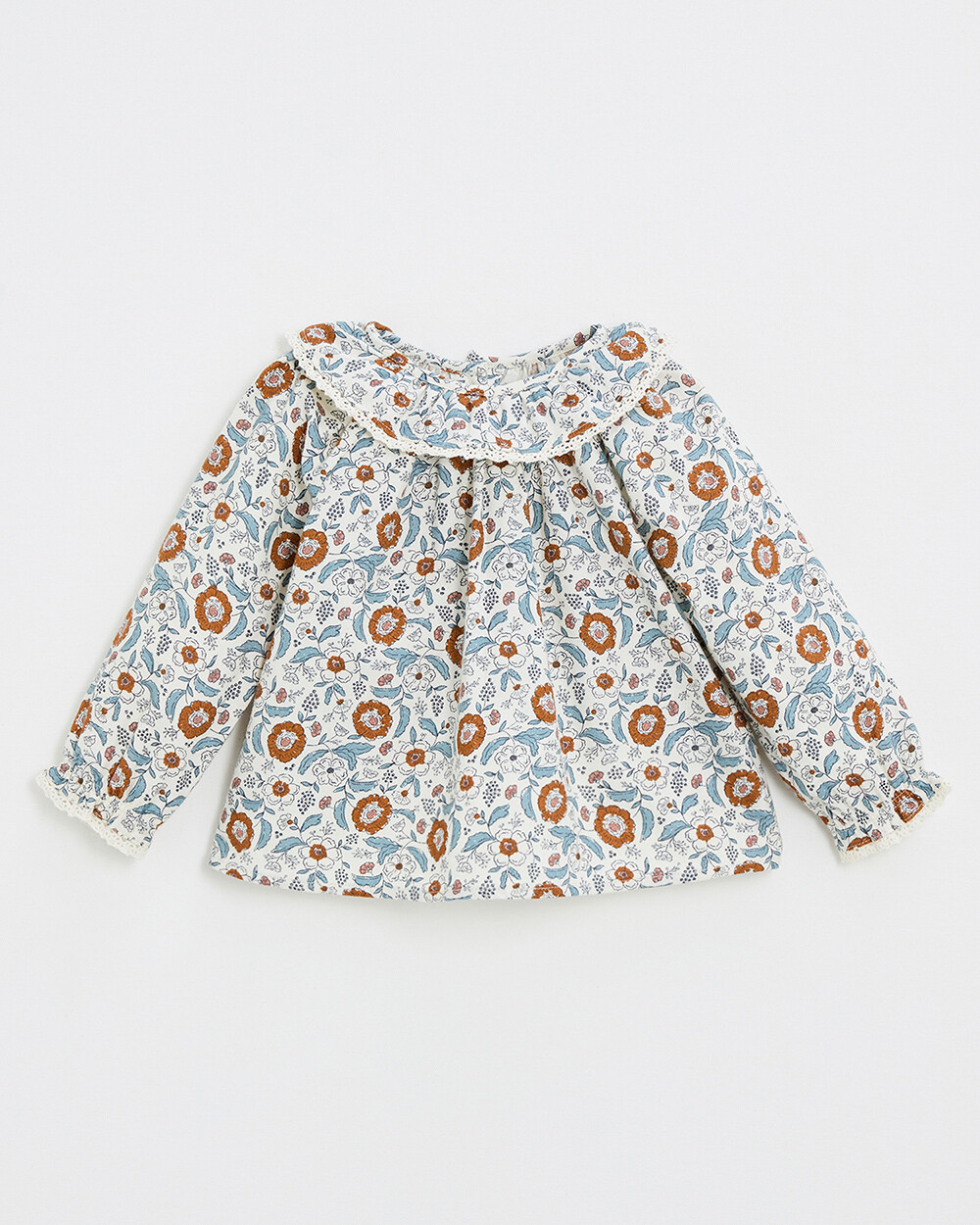 Blouse en imprim&eacute; Imprim&eacute; fleurs folk  Natalys