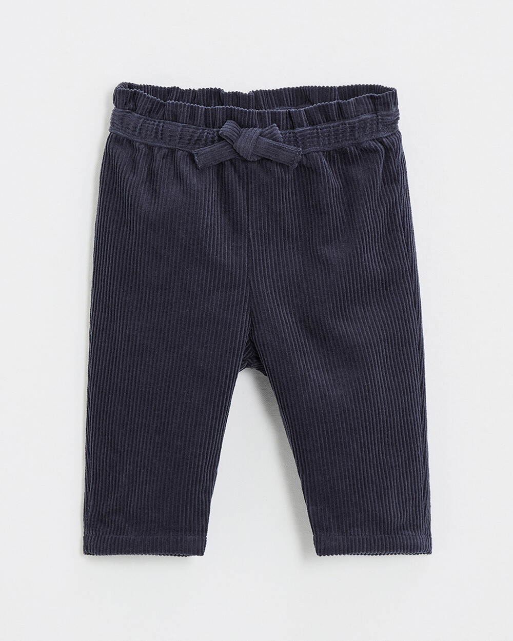 Pantalon en velours Coloris bleu nocturne  Natalys