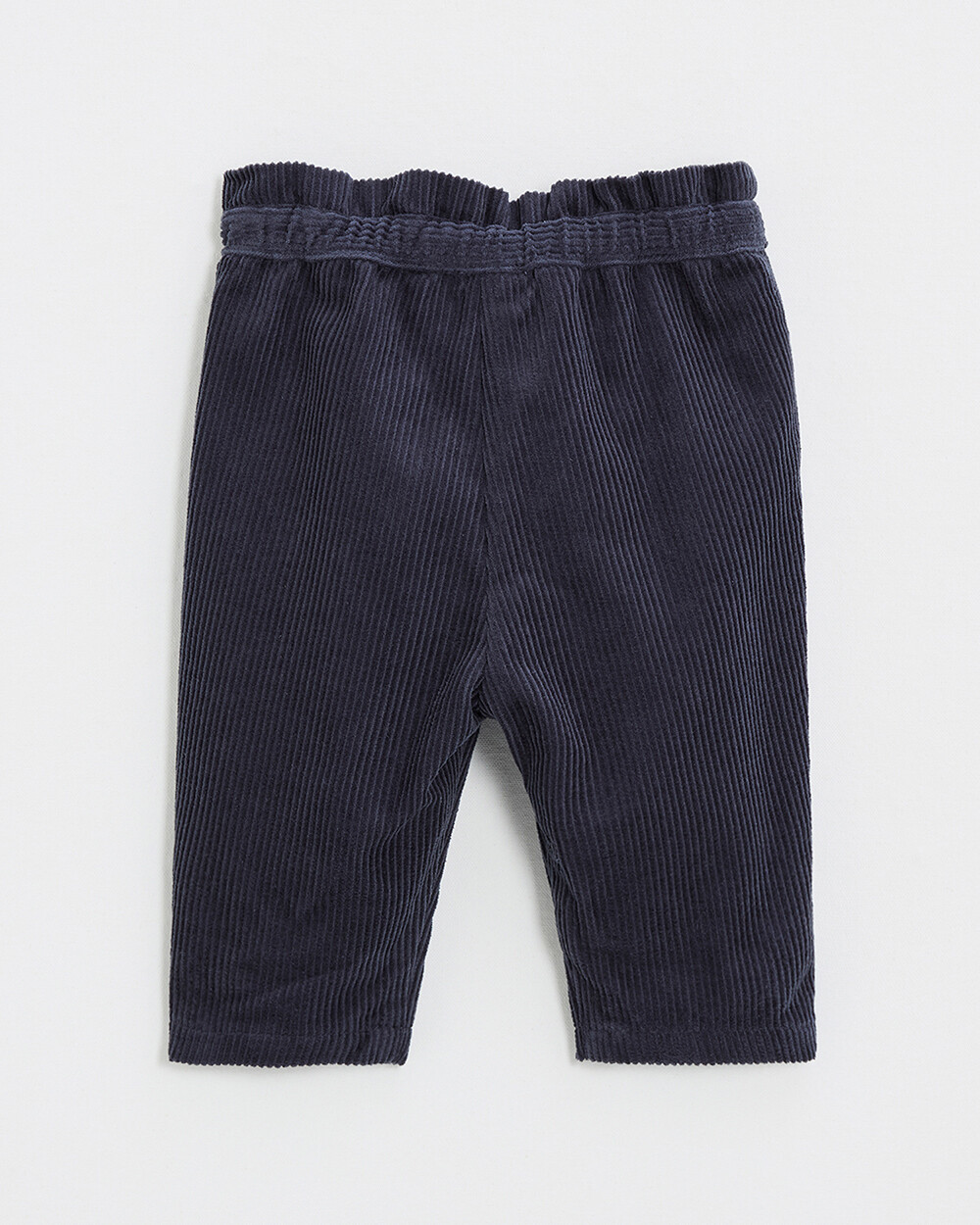 Pantalon en velours Coloris bleu nocturne  Natalys
