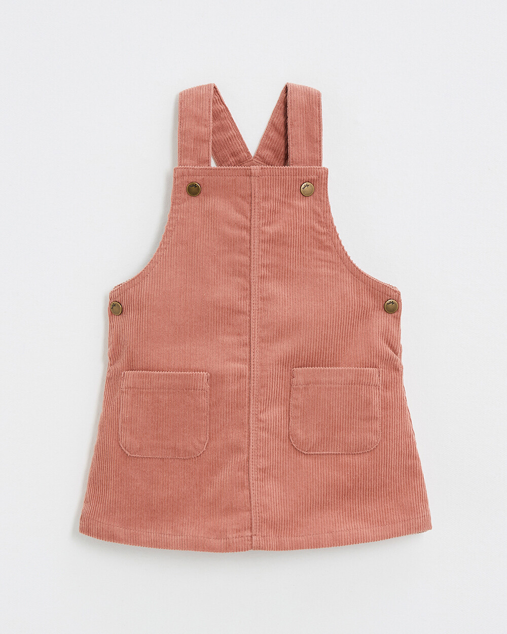 Robe salopette en velours Colors rose b&eacute;gonia  Natalys