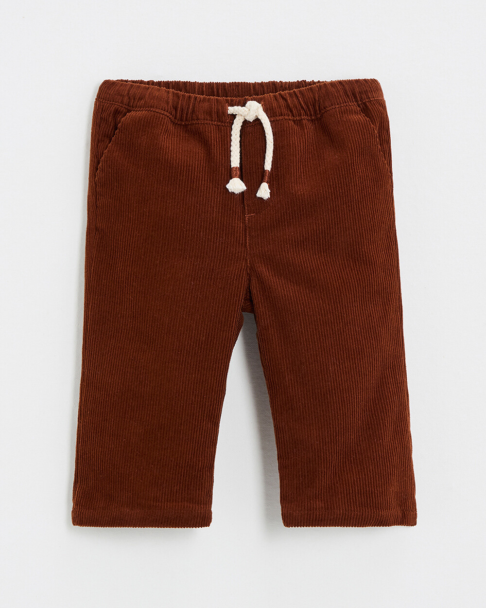 Pantalon en velours c&ocirc;tel&eacute; Coloris brique  Natalys