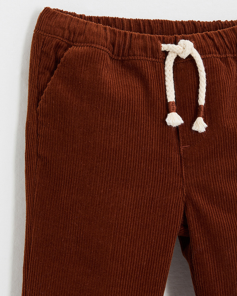 Pantalon en velours c&ocirc;tel&eacute; Coloris brique  Natalys