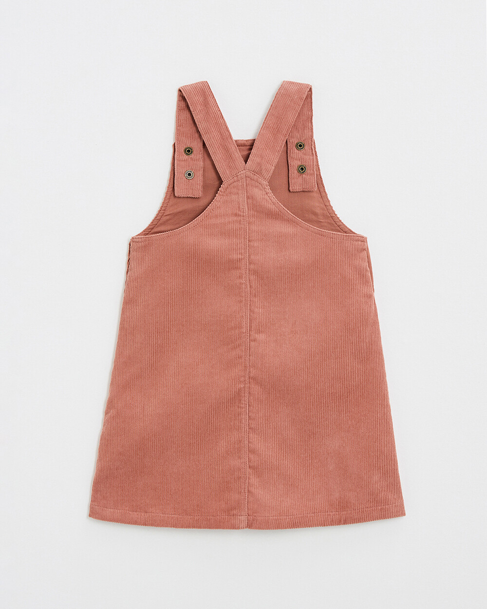 Robe salopette en velours Colors rose bégonia Natalys