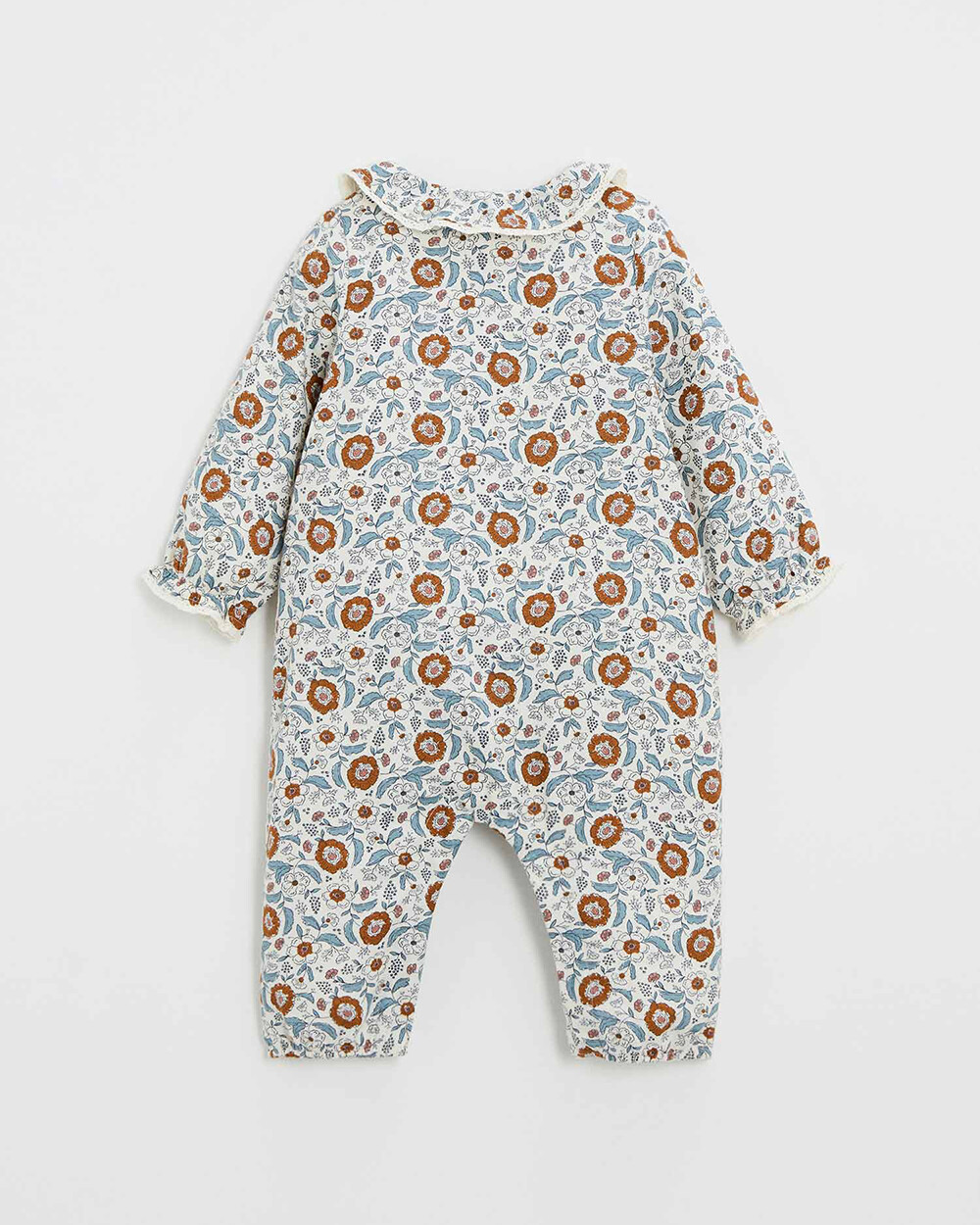 Pyjama une pi&egrave;ce en imprim&eacute; Imprim&eacute; fleurs folk  Natalys