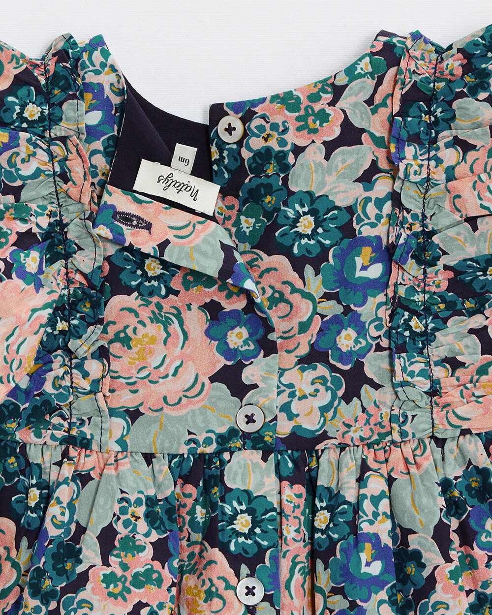 Robe sans manches en popeline Imprim&eacute; grosses fleurs  Natalys