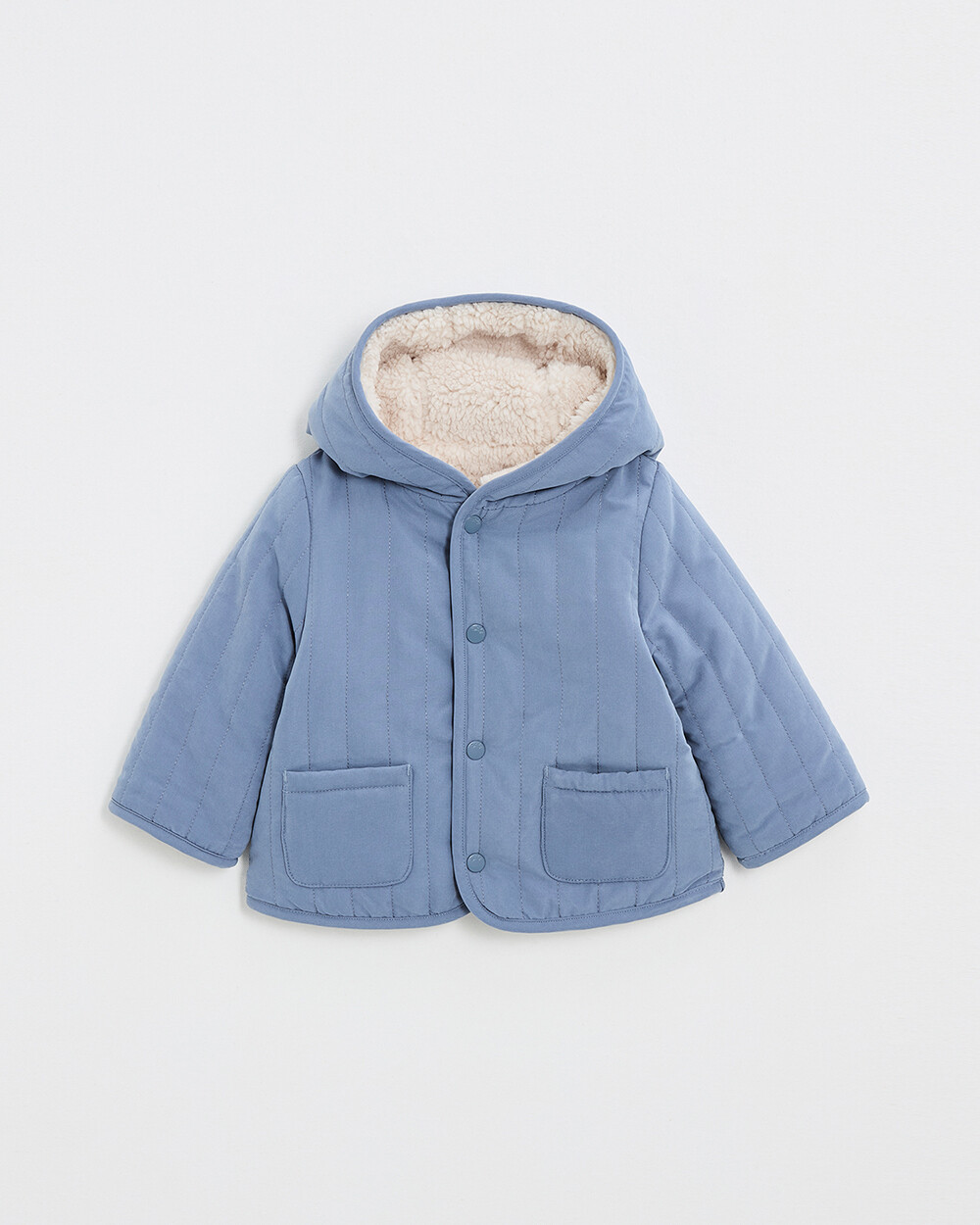 Manteau r&eacute;versible d&eacute;perlant Coloris bleu nocturne  Natalys