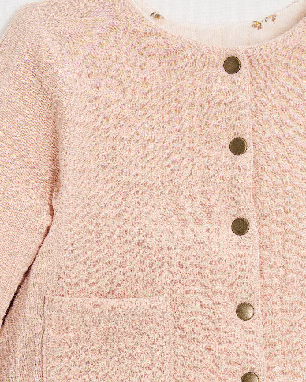 Veste r&eacute;versible imprim&eacute; Imprim&eacute; semi-fleurs  Natalys
