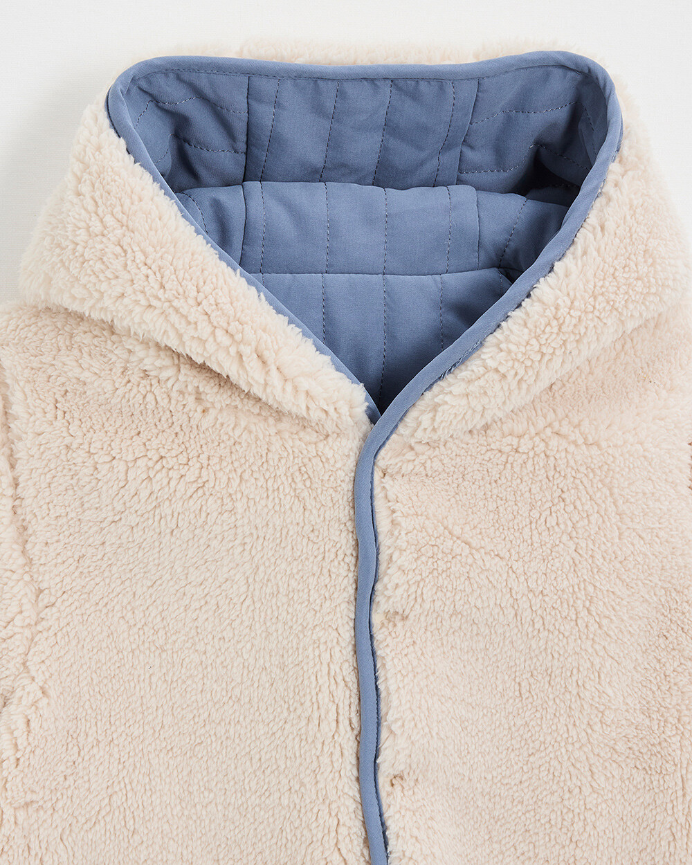 Manteau r&eacute;versible d&eacute;perlant Coloris bleu nocturne  Natalys