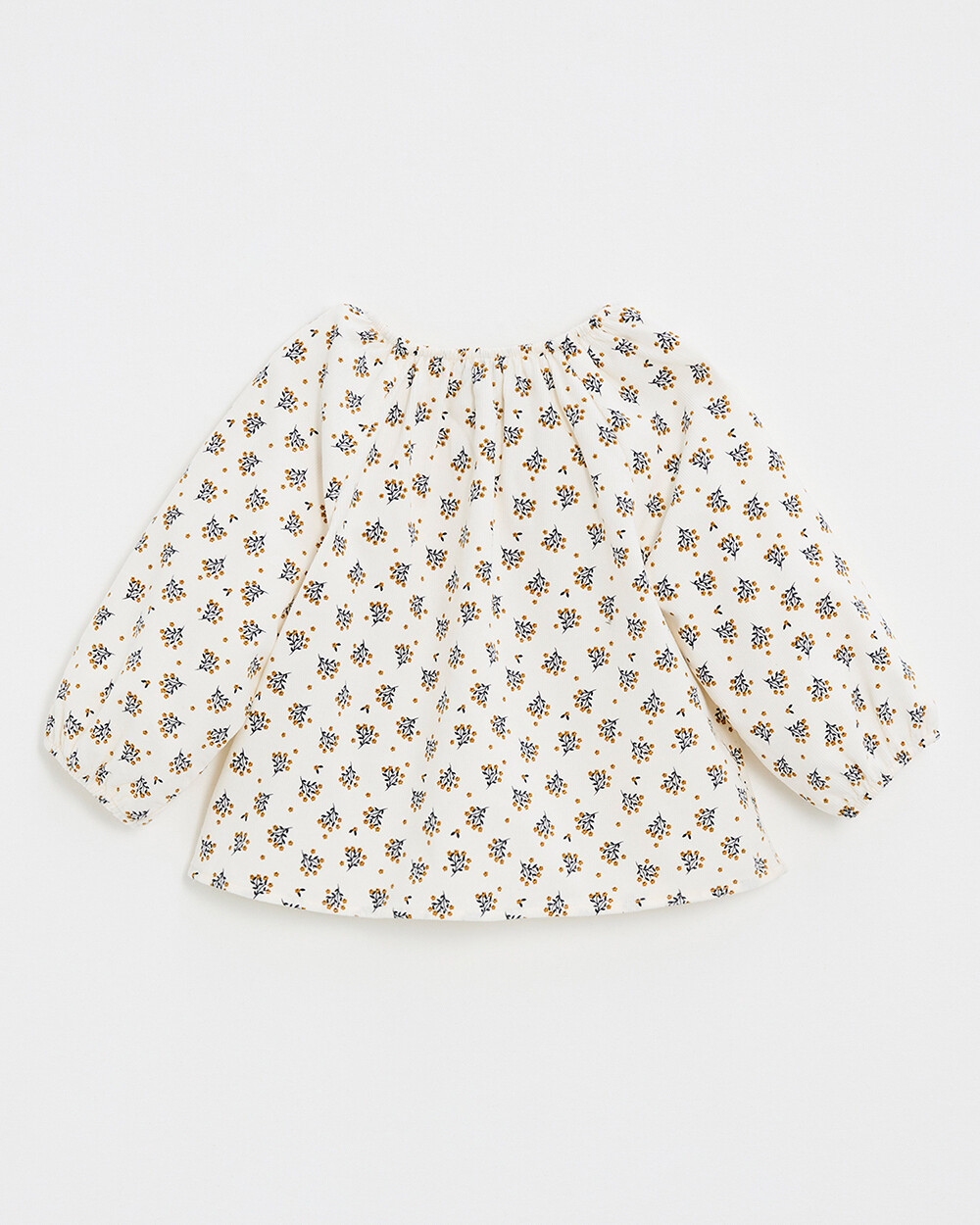 Blouse en velours Imprim&eacute; boutons d'or  Natalys
