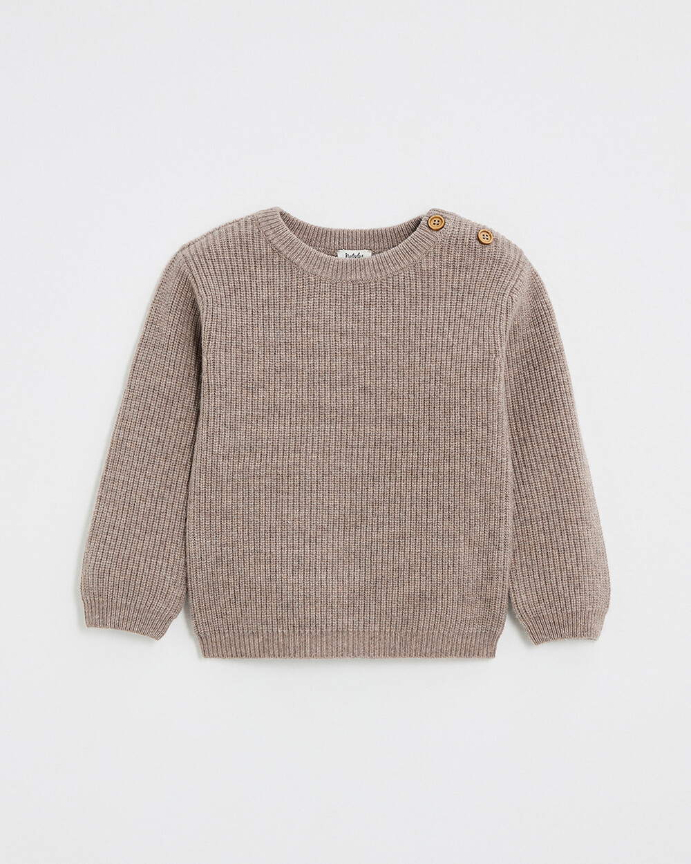 Pull en tricot fantaisie Coloris moka Natalys