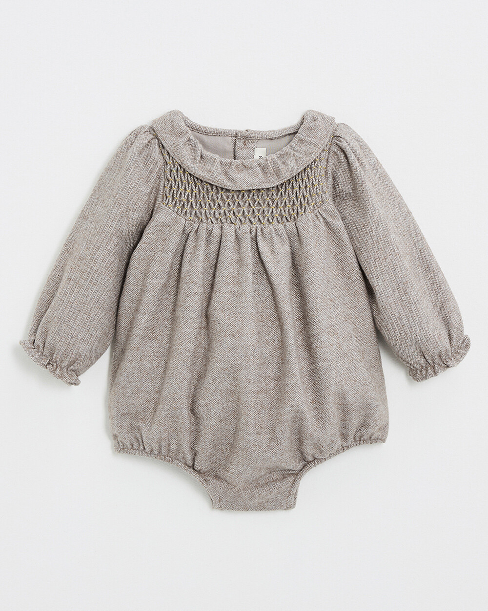 Barboteuse en flanelle Coloris beige  Natalys