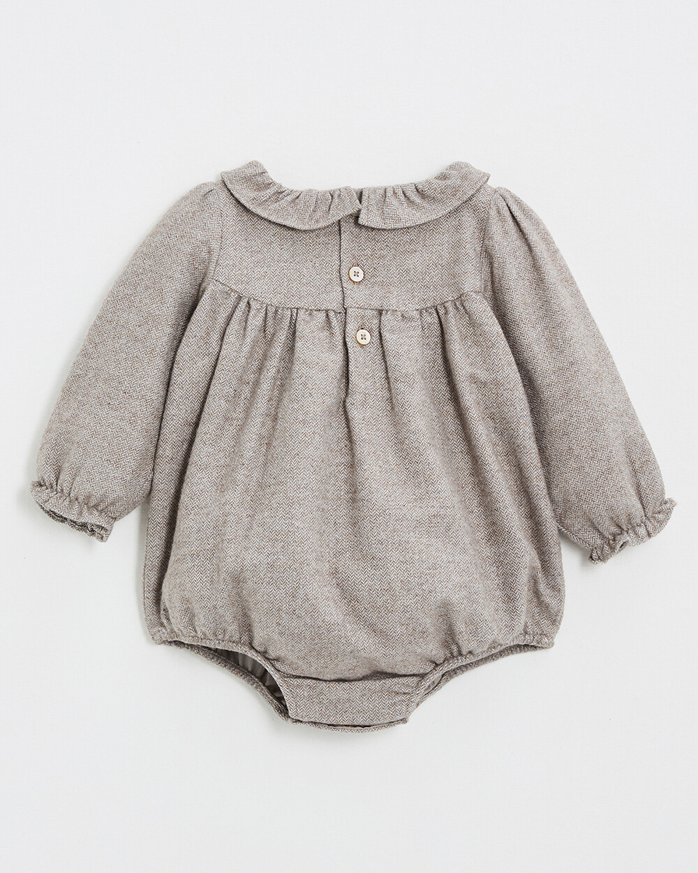 Barboteuse en flanelle Coloris beige  Natalys