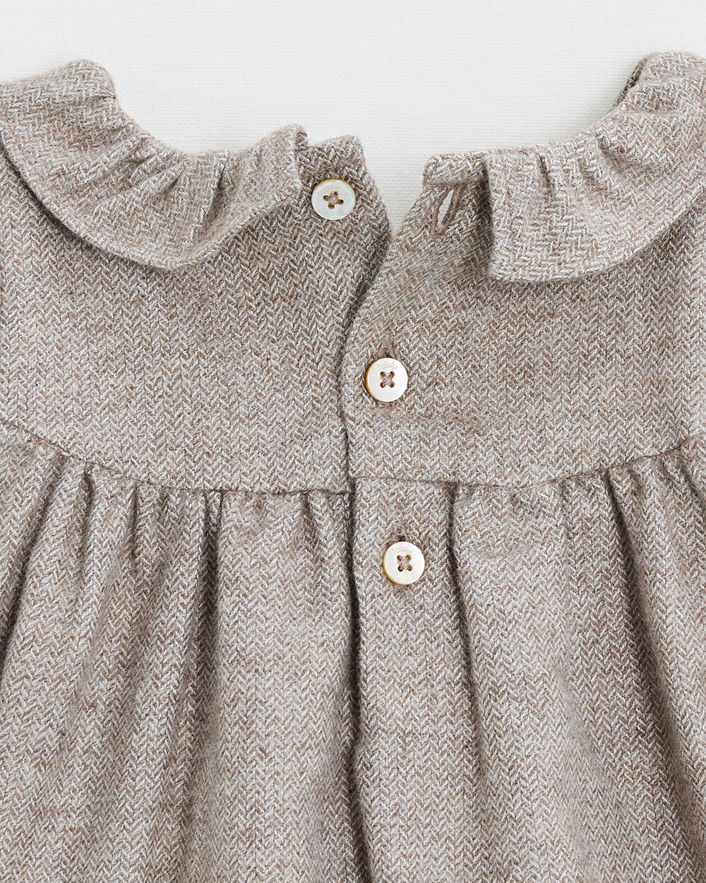 Barboteuse en flanelle Coloris beige  Natalys