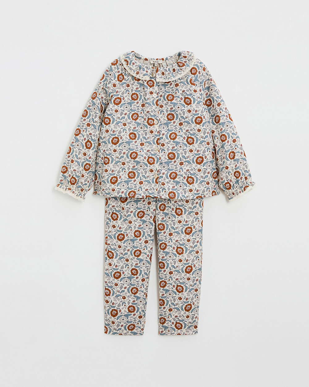 Pyjama deux pièces enfant Imprimé fleurs folk Natalys