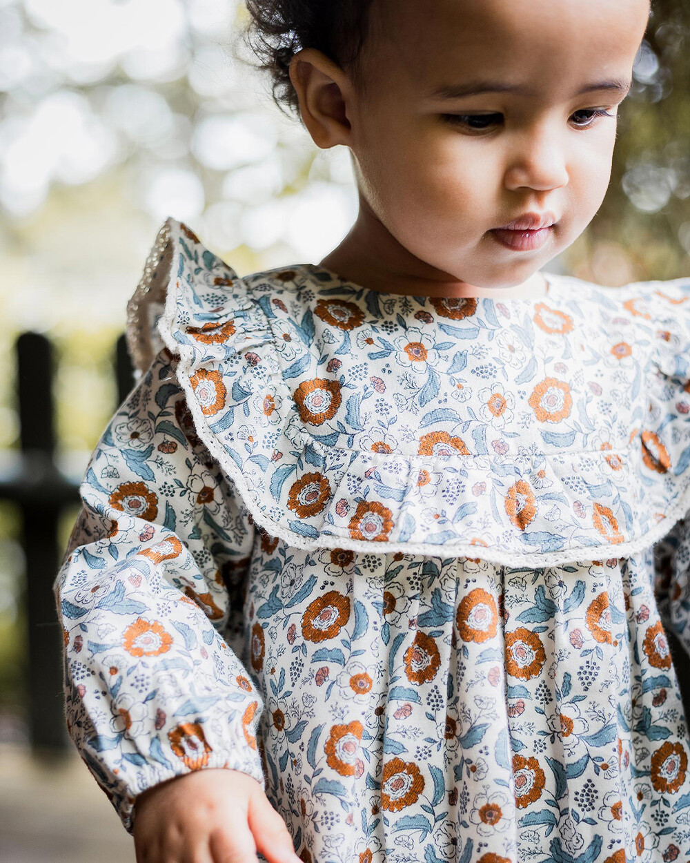 Robe manches longues imprim&eacute; Imprim&eacute; fleurs folk  Natalys