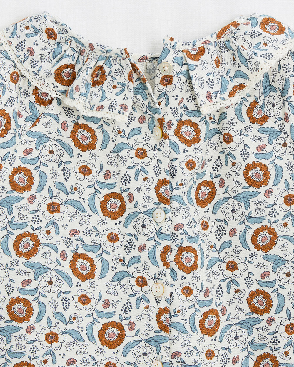 Robe manches longues imprim&eacute; Imprim&eacute; fleurs folk  Natalys