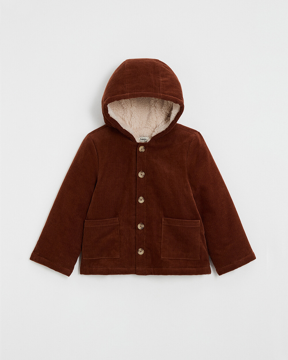 Manteau en velours côtelé Coloris brique Natalys