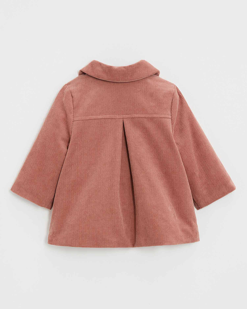 Manteau en velours c&ocirc;tel&eacute; Colors rose b&eacute;gonia  Natalys