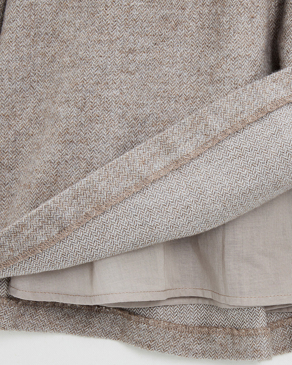 Robe manches longues flanelle Coloris beige  Natalys