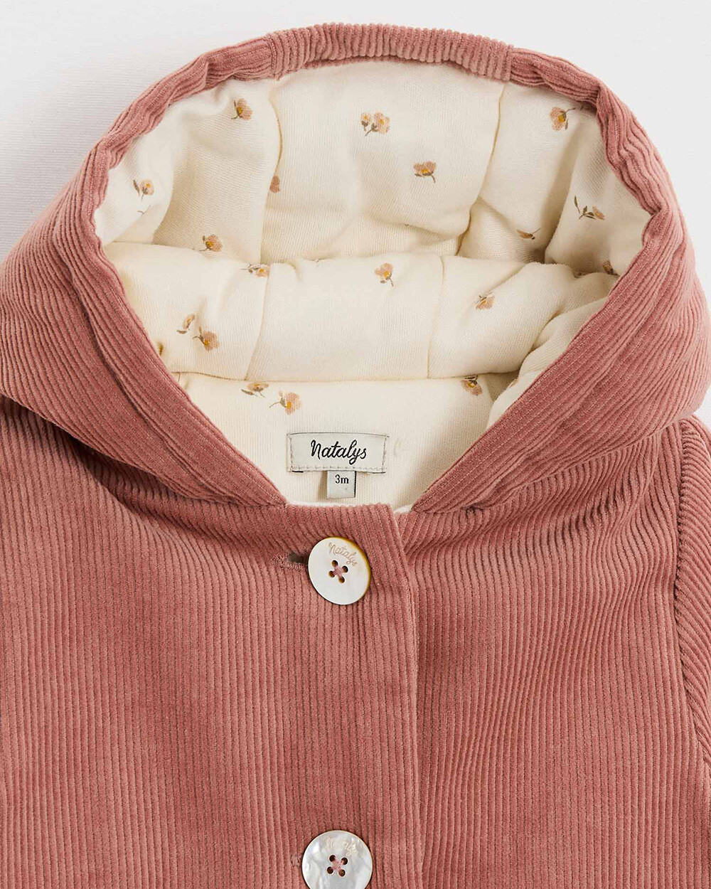 Pilote en velours Colors rose bégonia Natalys