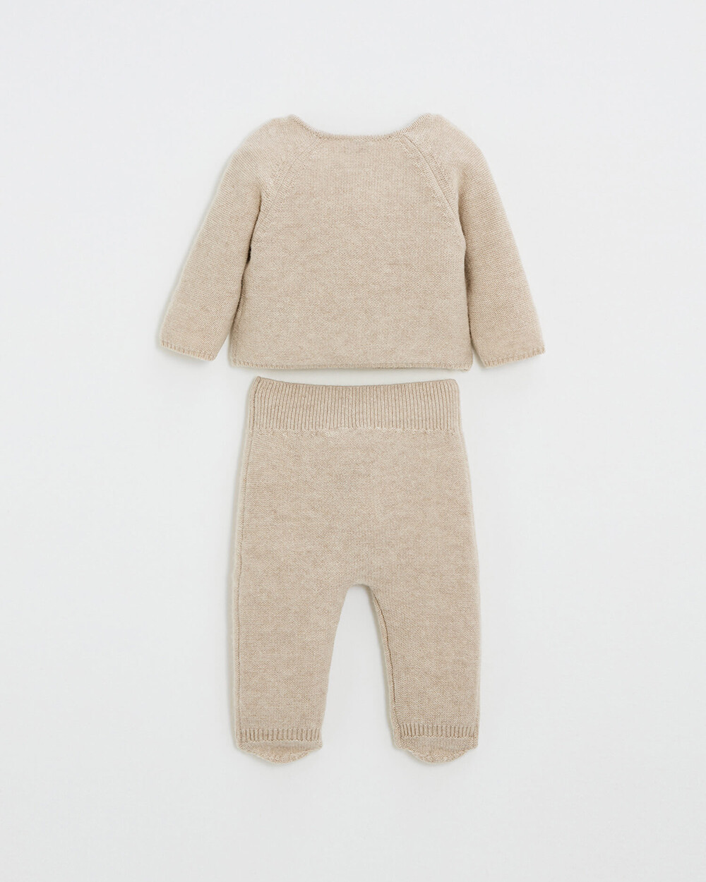 Ensemble en laine mérinos Coloris Beige Natalys