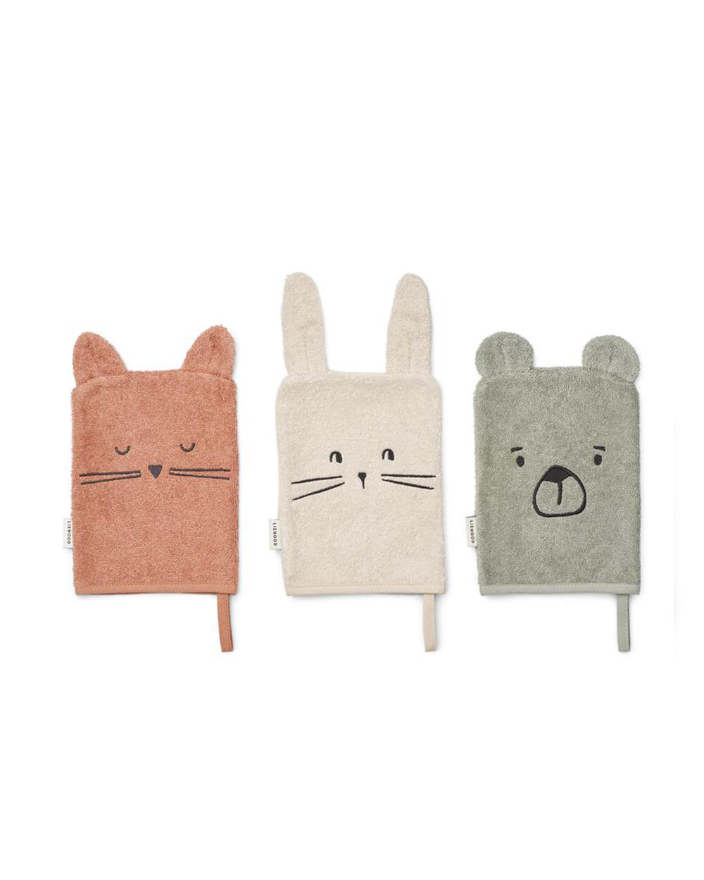 Lot de 3 gants de toilette Sylvester Classic Liewood
