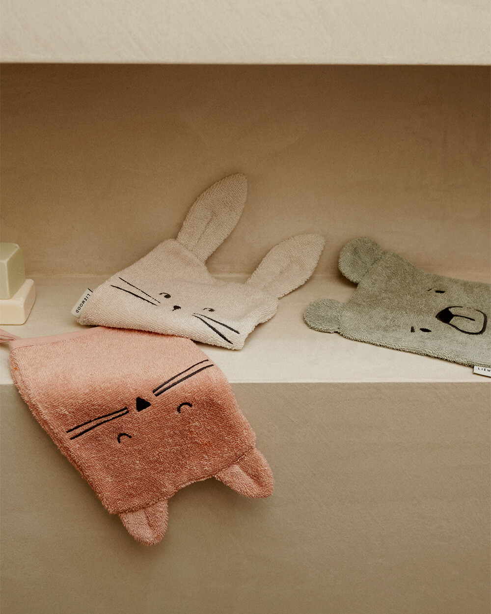 Lot de 3 gants de toilette Sylvester Classic Liewood