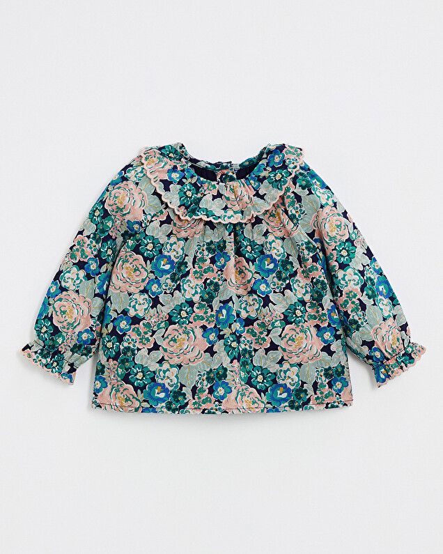 Blouse en popeline imprimé Imprimé grosses fleurs Natalys
