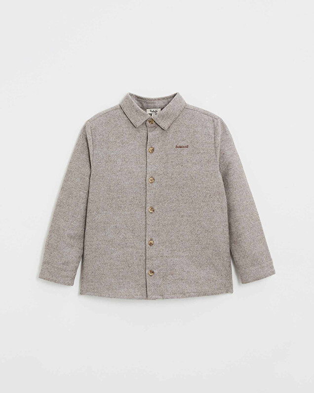 Chemise en flanelle Coloris beige Natalys