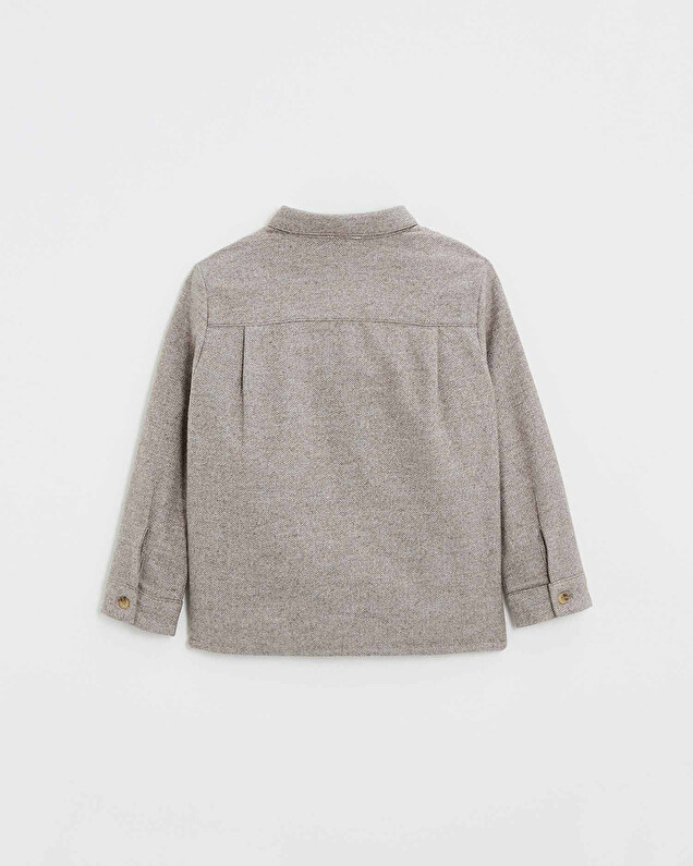 Chemise en flanelle Coloris beige Natalys