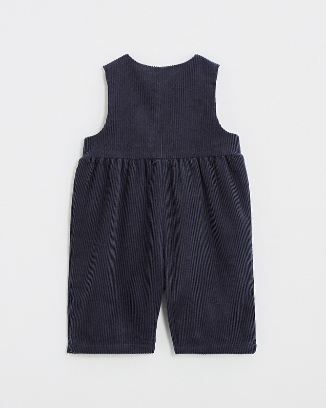 Combinaison en velours Coloris bleu nocturne Natalys