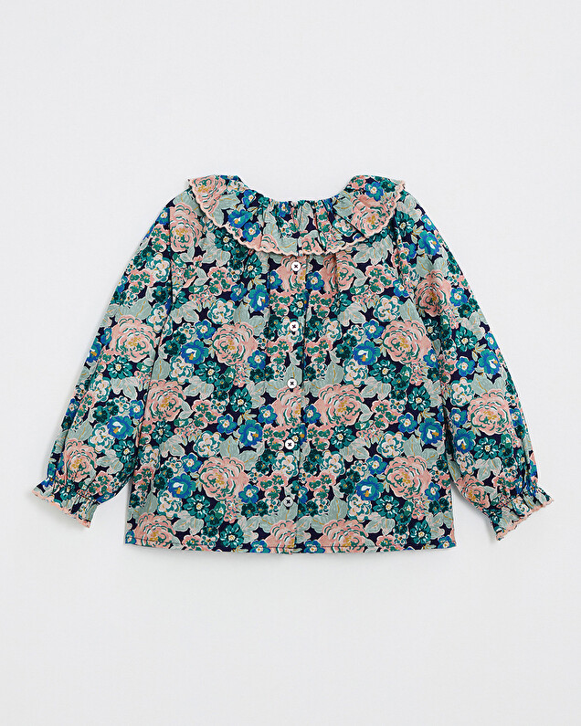Blouse en popeline imprimé Imprimé grosses fleurs Natalys
