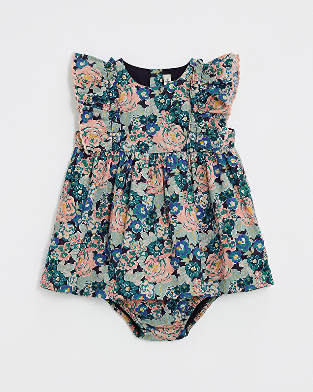 Robe sans manches en popeline Imprimé grosses fleurs Natalys