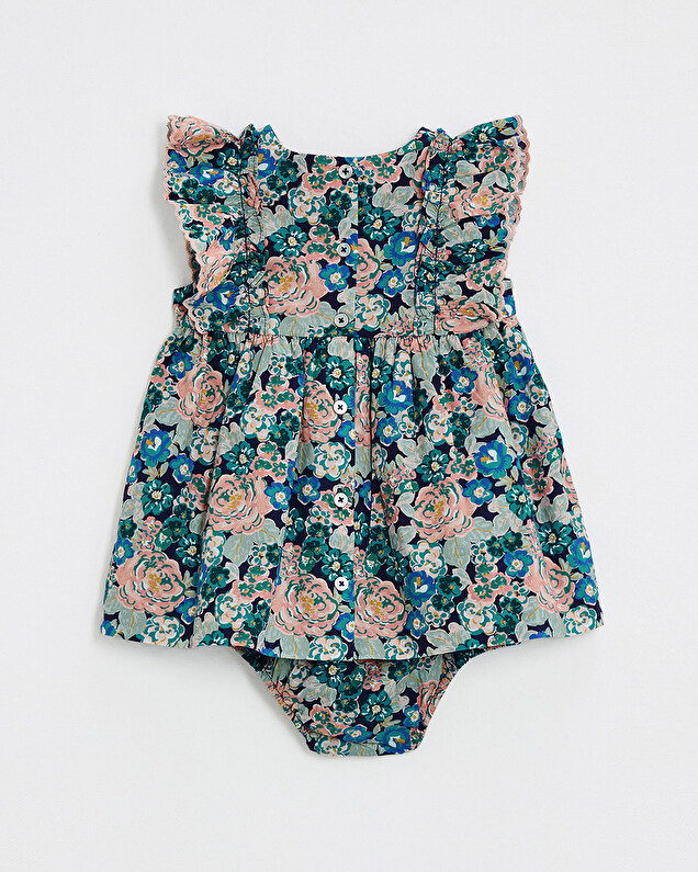 Robe sans manches en popeline Imprimé grosses fleurs Natalys