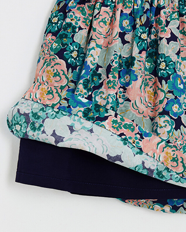 Robe sans manches en popeline Imprimé grosses fleurs Natalys